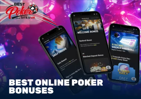 Best online poker bonuses with welcome offers and freerolls on mobile apps